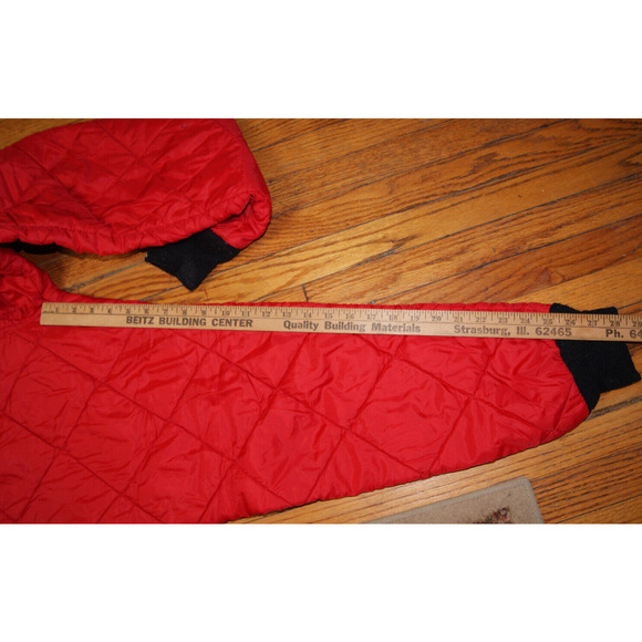 Vintage 1950's Marshall Gamemaster Red Quilted Hunting Snow Pants Mens L - Picture 8 of 9